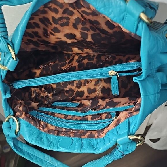 B. Makowsky Turquoise Shoulder Bag - Picture 4 of 4